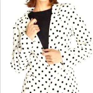 NWT J.Crew schoolboy polka dot jacket